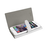  iPhone 6 Plus Genuine Leather Rfid Wallet Case In Ivory