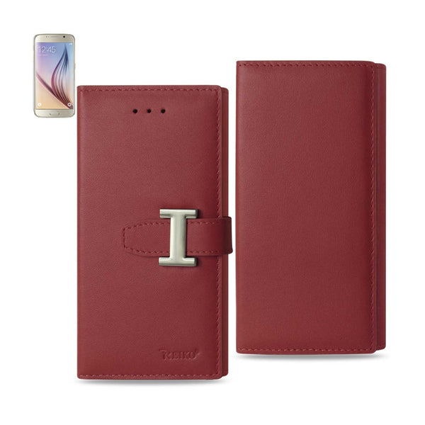 Samsung Galaxy S6 Plus Genuine Leather Rfid Wallet Case