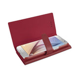  Samsung Galaxy S6 Plus Genuine Leather Rfid Wallet Case In Burgundy