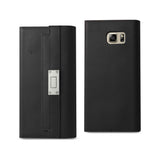 Samsung Galaxy Note 5 Genuine Leather Rfid Wallet Case And Metal Buckle Belt