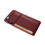  iPhone 6 Rfid Genuine Leather Case Protection And Key Holder In Burgundy