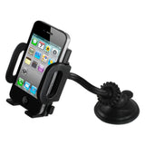  360 Universal Suction Window Glass Phone Holder In Black