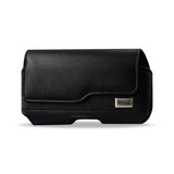 Horizontal Z Lid Leather Pouch Xxxl Black