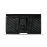 Horizontal Z Lid Pouch Mat Pattern With Elastic Sides iPhone5 Plus Black 5X2.44X0.4 Inches