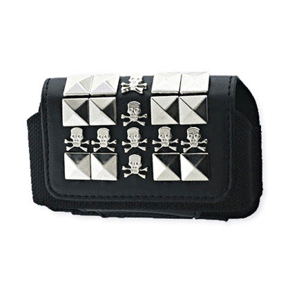 Horizontal Pouch Hp69 Size:S Metal Designskull 3.5X1.9X0.9 Inches