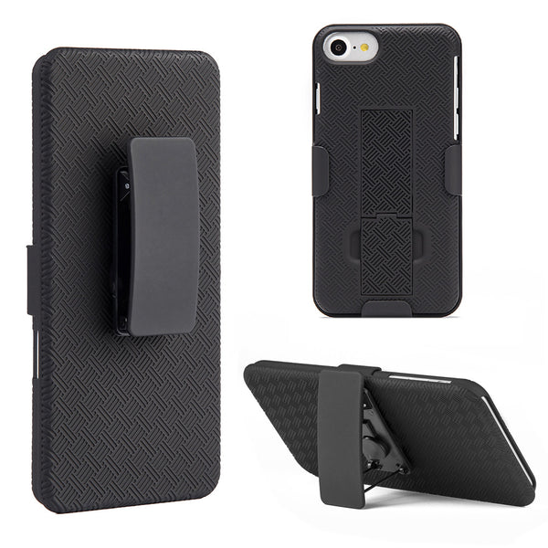 Apple iPhone7 Snap On Case Skew Pc With Holster Combo