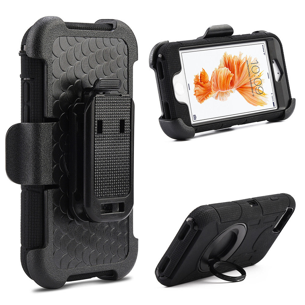 Apple iPhone7 Plus Anti-Shock Case Holster Combo W/ Stand