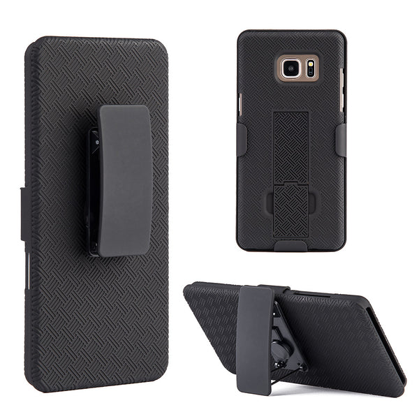 Samsung Galaxy Note 7 Snap On Case Skew Pc With Holster Combo