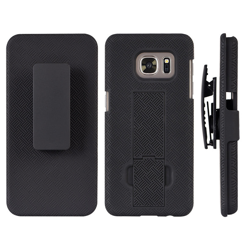 Samsung Galaxy S7 Snap On Case Skew Pc With Holster Combo