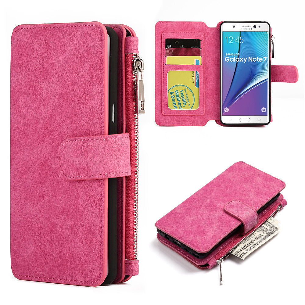 Samsung Galaxy Note 7 Luxury Coach Series Flip Wallet Case