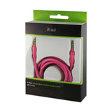  Stereo Male To Male Audio Cable 3.2Ft In Hot Pink