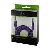  Stereo Male To Male Audio Cable 3.2Ft In Purple