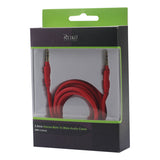  Stereo Male To Male Audio Cable 3.2Ft In Red