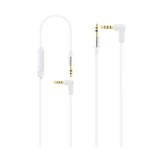 Right Angle Male To Male Tangle-Free Stereo Audio Cable With Volume Control 3.9Fts