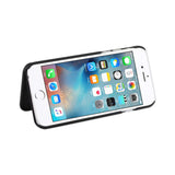  iPhone 6/ 6S Hidden Mirror Wallet Case With Kickstand Function In Black