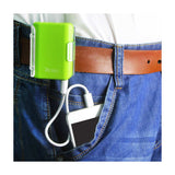  4000Mah Universal Power Bank With Cable In Green