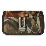 Horizontal Rugged Pouch Samsung Mega 6.3Inch Plus-Am32 With Metal Belt Clip And Velcro Inner Size: 7.0X3.86X0.71Inch