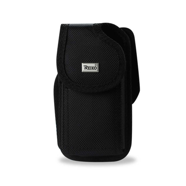 Vertical Rugged Pouch Samsung Mega 6.3Inch Plus- With Metal Clip And Velcro Inner Size: 7.0X3.86X0.71Inch