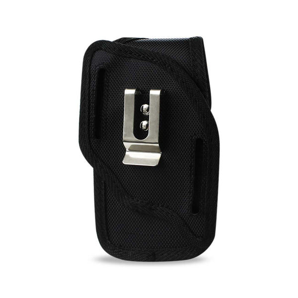 Vertical Rugged Pouch Samsung Mega 6.3Inch Plus- With Metal Clip And Velcro Inner Size: 7.0X3.86X0.71Inch