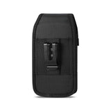 Vertical Rugged Pouch iPhone 6 Plus/ 6S Plus 5.5Inch Plus Black With Meta Logo And Velcro Inner Size: 6.62X3.46X0.68Inch