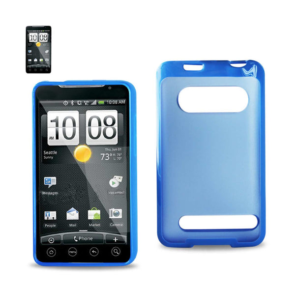 HTC Evo 4G Frame Bumper Clear Back Case