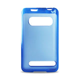  HTC Evo 4G Frame Bumper Clear Back Case In Navy