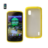 LG Nexus 4 Frame Bumper Clear Back Case