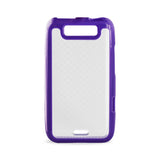  LG Viper 4G Lte Frame Bumper Clear Back Case In Purple