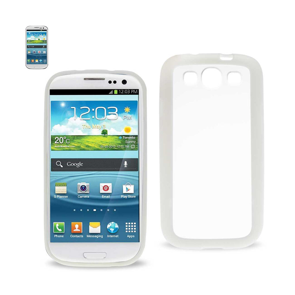 Samsung Galaxy S3 Frame Bumper Clear Back Case