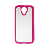  Samsung Galaxy S4 Frame Case With Clear Back Cover In Hot Pink