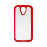  Samsung Galaxy S4 Frame Case With Clear Back Cover In Red