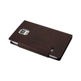  Samsung Galaxy S5 Smart Window Flip Folio Case In Brown