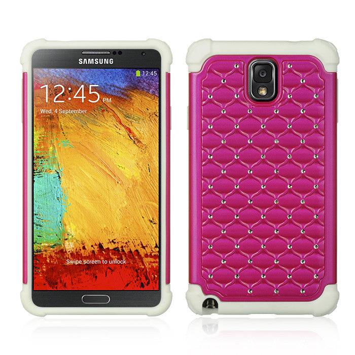 Samsung Galaxy Note3 Hybrid Studded Diamond Case