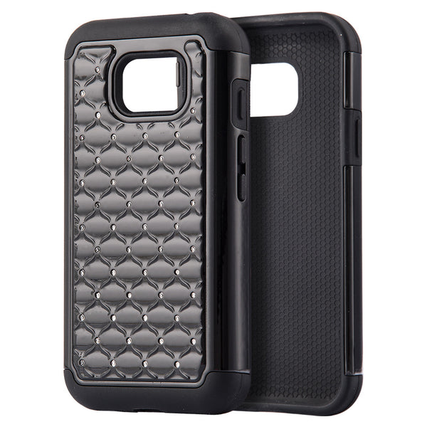 Samsung Galaxy S7 Active Hybrid Studded Diamond Case