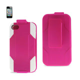 iPhone 4G Hybrid Heavy Duty Holster Combo Kickstand Case