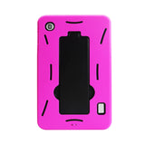  Alcatel One Touch Pop 7 Heavy Duty Hybrid Non Slip Case With Kickstand In Black Hot Pink