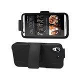  HTC Desire 626 Hybrid Heavy Duty Holster Combo Case In Black