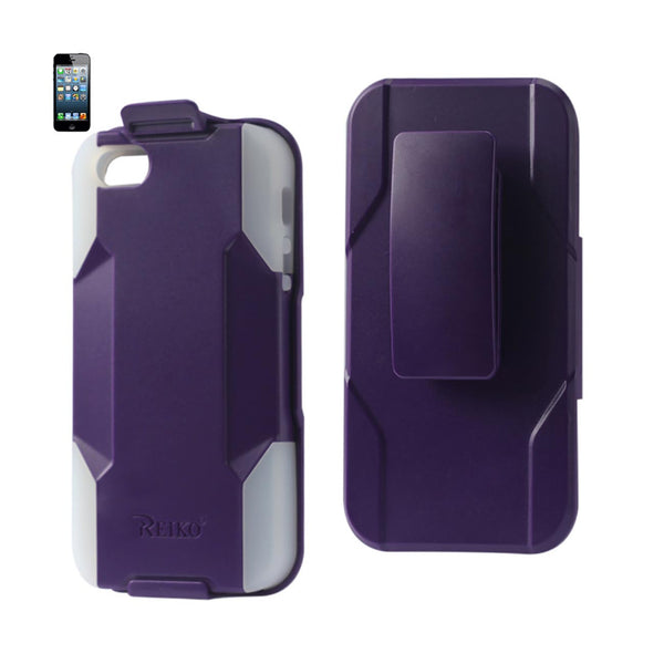 iPhone 5/5S/Se Hybrid Heavy Duty Holster Combo Case