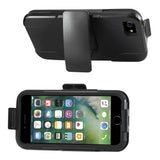  iPhone 7 Hybrid Heavy Duty Holster Combo Case In Black