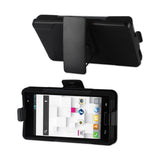  LG Optimus L9 Hybrid Heavy Duty Holster Combo Case In Black