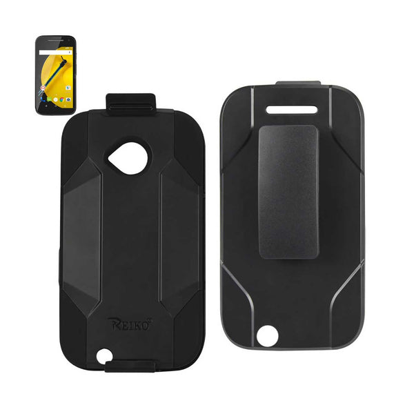 Motorola Moto E (2015) Hybrid Heavy Duty Holster Combo Case