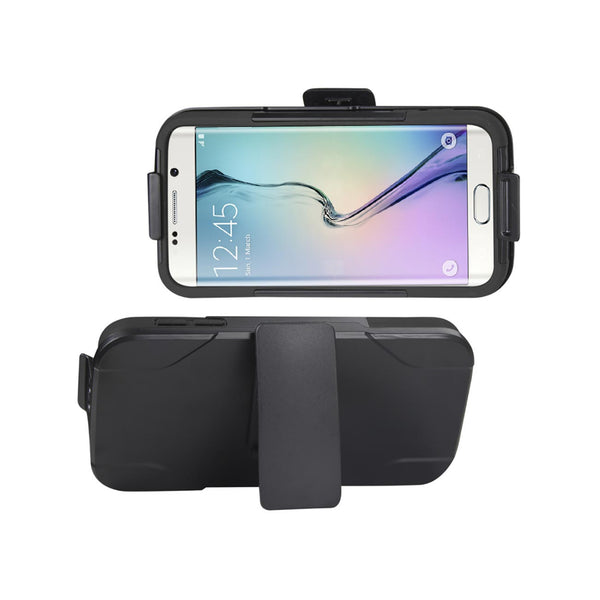 Samsung Galaxy S6 Edge Hybrid Heavy Duty Holster Combo Case