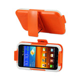  Samsung Epic 4G Touch Hybrid Heavy Duty Holster Combo Case In Orange White