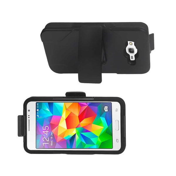 Samsung Galaxy Grand Prime Hybrid Heavy Duty Holster Combo Case