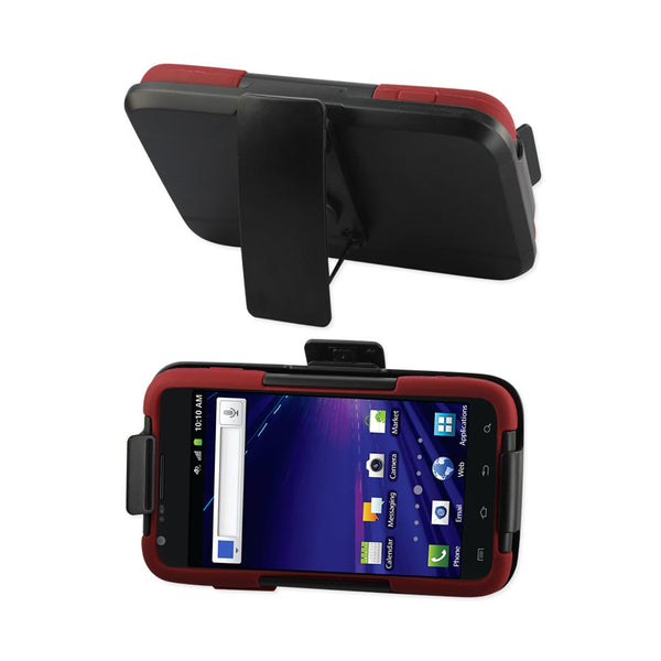 Samsung Galaxy S Ii Skyrocket Hybrid Heavy Duty Holster Combo Case