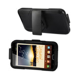  Samsung Galaxy Note Hybrid Heavy Duty Holster Combo Case In Black