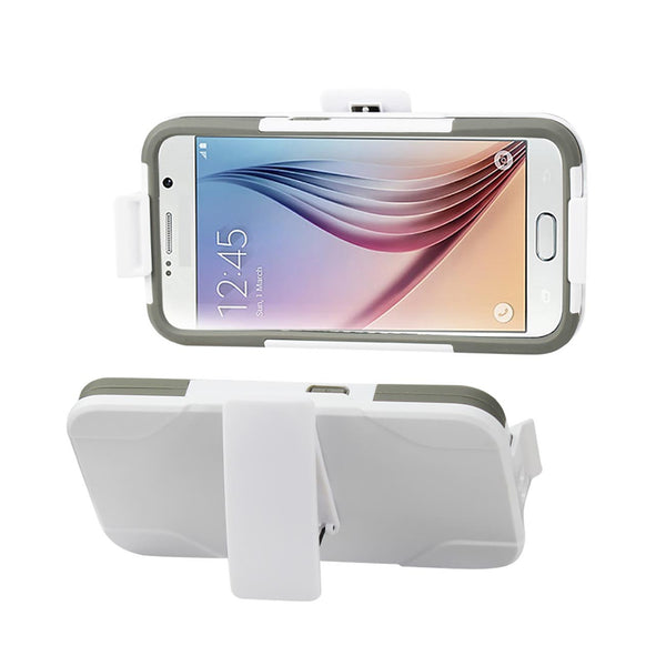 Samsung Galaxy S6 Hybrid Heavy Duty Holster Combo Case