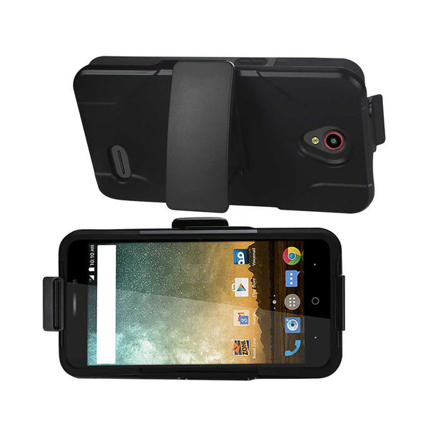 ZTE Prestige Hybrid Heavy Duty Holster Combo Case