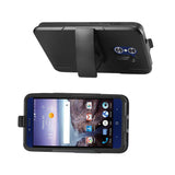  ZTE Grand X Max 2 Hybrid Heavy Duty Holster Combo Case In Black