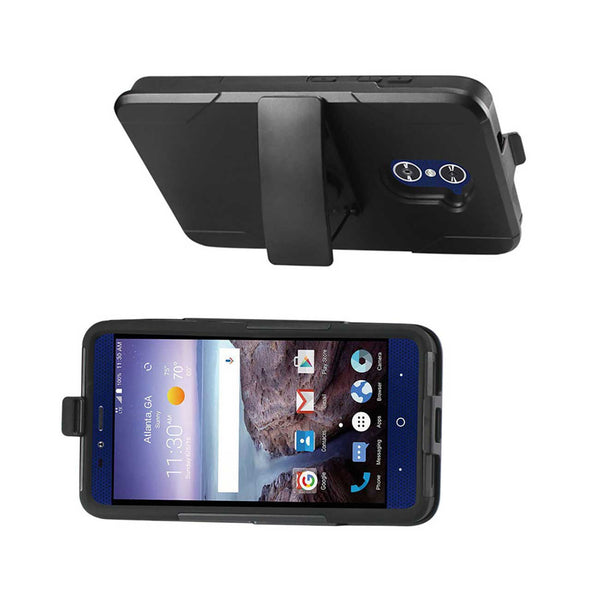 ZTE Grand X Max 2 Hybrid Heavy Duty Holster Combo Case